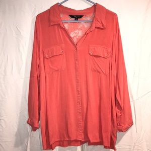 Riley +James Coral Colored Blouse